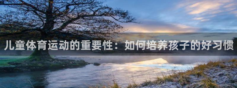 3377体育官网下载注册：儿童体育运动的重要性：如何培养孩子